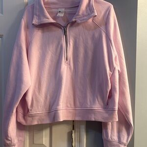 All in Motion Blush Pink Quarter-Zip Hoodie